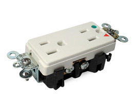 Tomacorriente Doble + Tierra Aislada